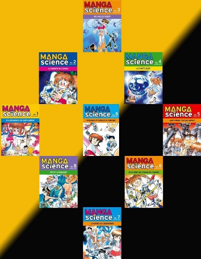 Les neuf tomes de Manga Science