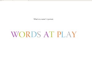 Capture du site Words at Play